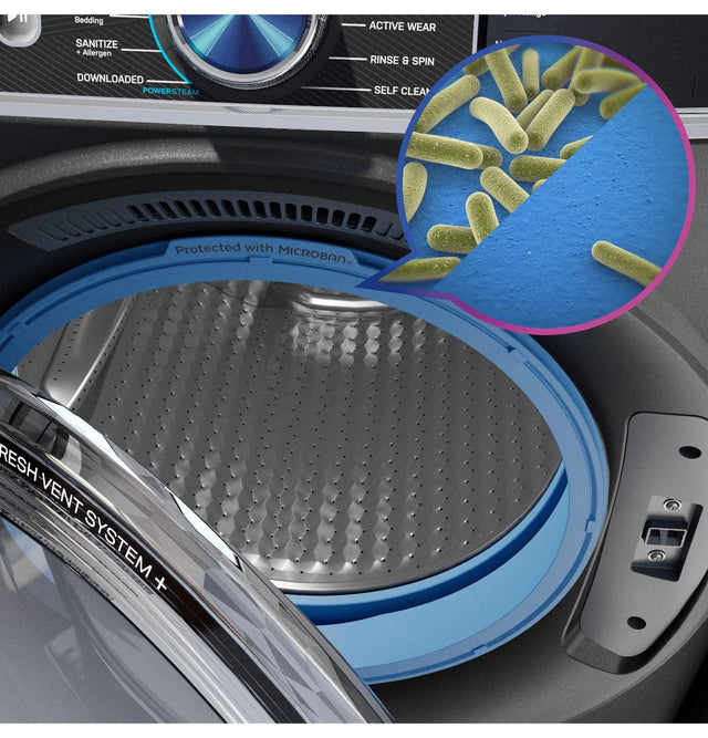 GE Profile™ 5.5 cu. ft. Capacity Smart Front Load ENERGY STAR® Steam Washer with UltraFresh Vent System Plus and Smart Wash + Rinse PFW955SPWDS