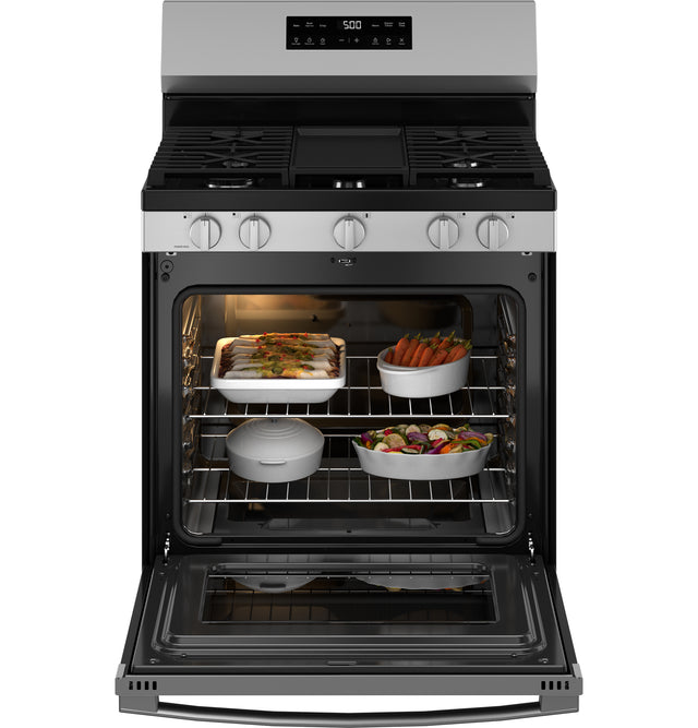GE® 30" Free-Standing Gas Range with Crisp Mode GGF500SVSS