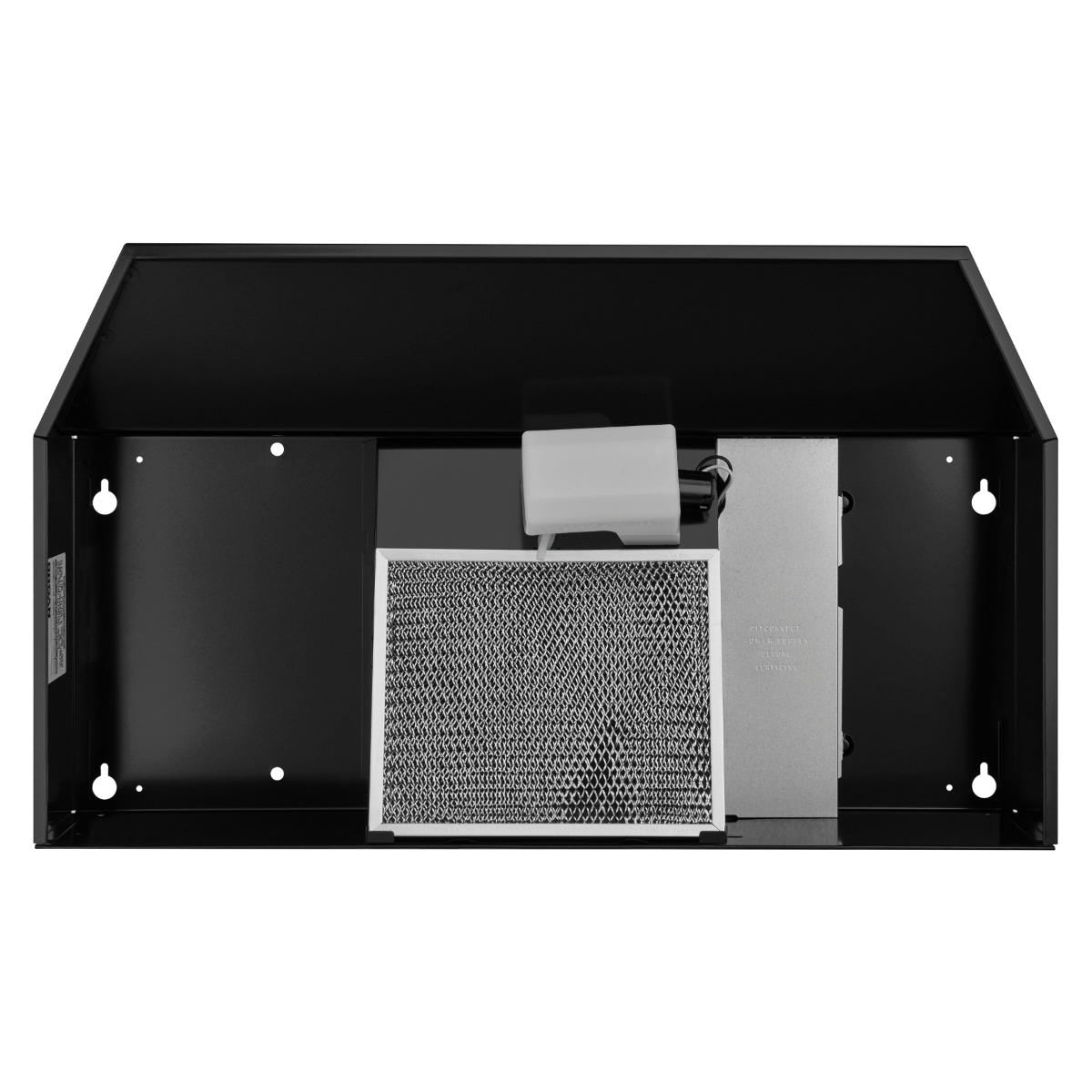 Broan® 30-Inch Convertible Under-Cabinet Range Hood, 230 Max Blower CFM, Black F403023