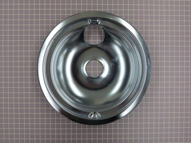 8" Burner Drip Bowl WB32X5060 - WB32X5060 (Chrome) (Used)
