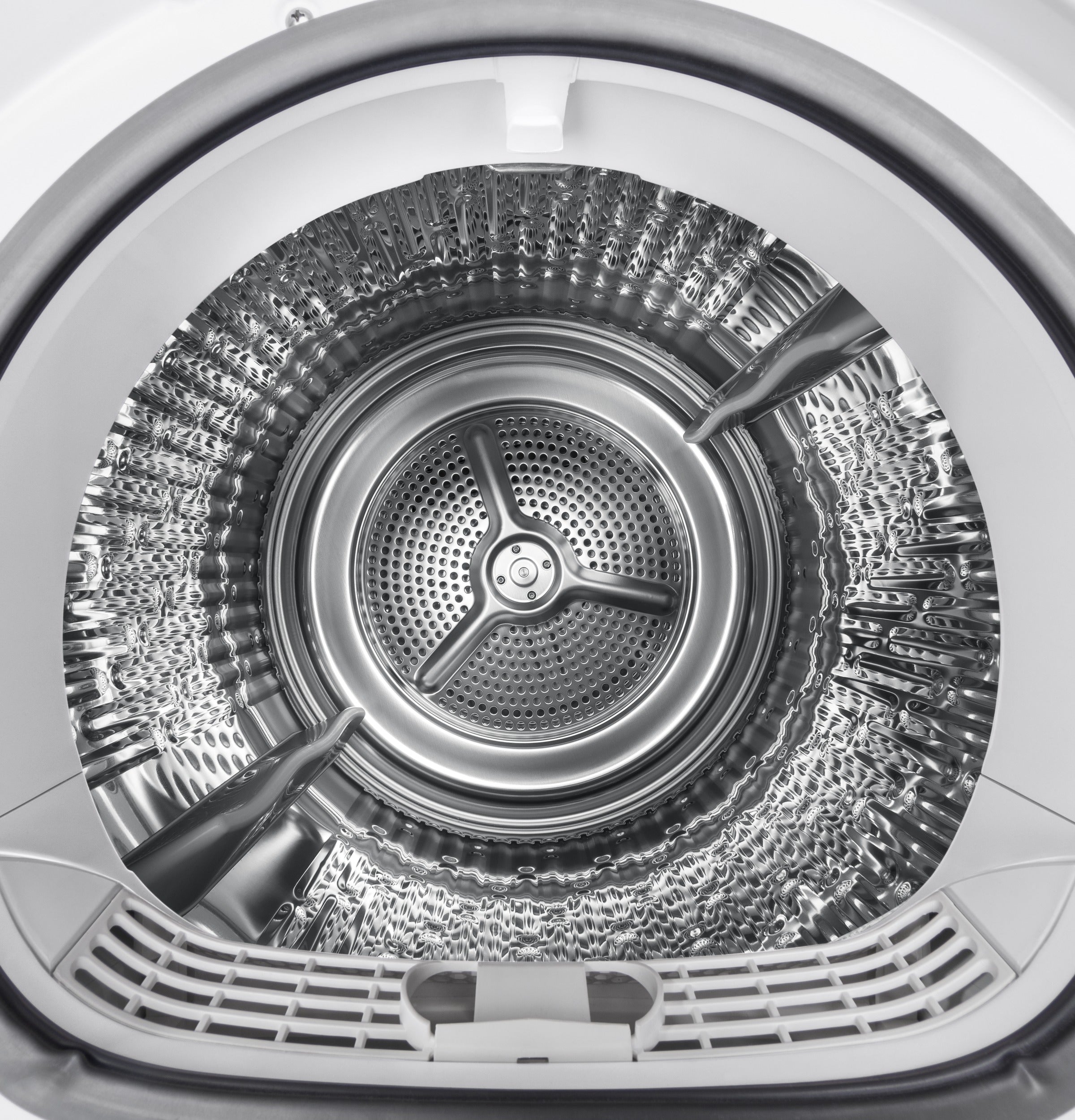 GE 24" 4.3 Cu.Ft. Front Load Vented Electric Dryer with Stainless Steel Basket GFD14ESSNWW