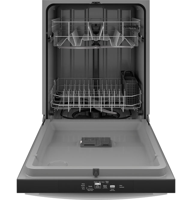 GE GE® ENERGY STAR® Top Control with Plastic Interior Dishwasher with Sanitize Cycle & Dry Boost GDT535PGRWW