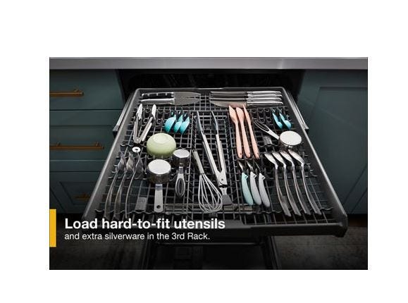 Whirlpool® 24-Inch Top Control Dishwasher with 3rd Rack and Adjustable 2nd Rack - 51 dBa WDT730HAMZ