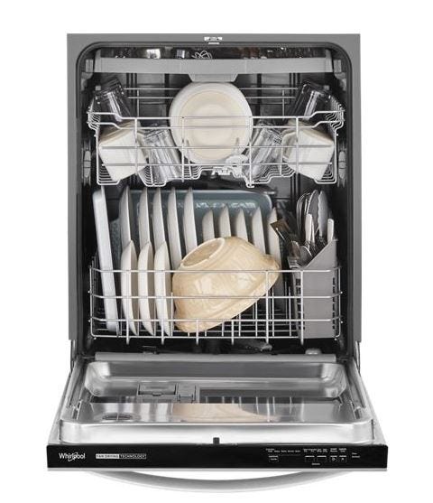 Whirlpool® 24-Inch Top Control Dishwasher with 3rd Rack and Adjustable 2nd Rack - 51 dBa WDT730HAMZ