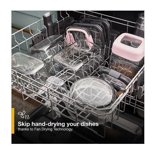 Whirlpool® 24-Inch Top Control Dishwasher with 3rd Rack and Adjustable 2nd Rack - 51 dBa WDT730HAMZ