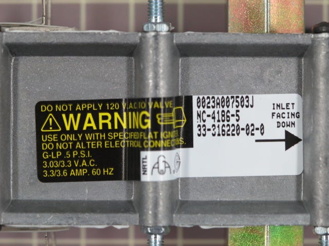 Oven Safety Valve Y0316220