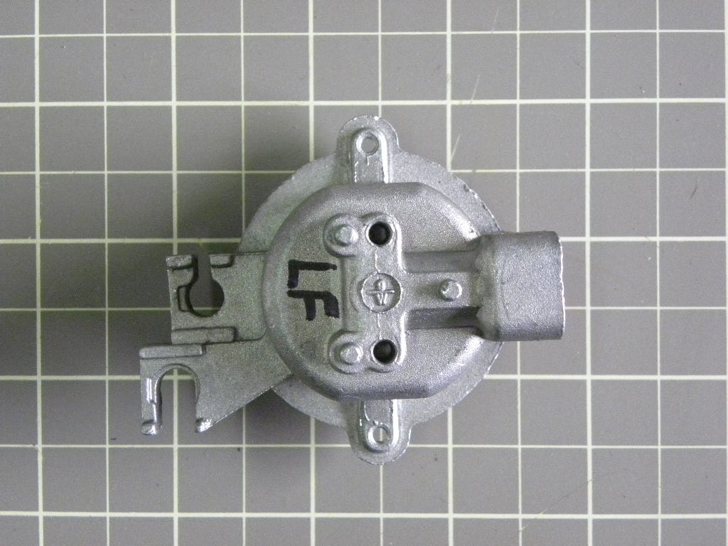 Danby Range Top Burner Venturi, Semi-Rapid, Orifice 1.2 (Left Front-Right Rear) 924508