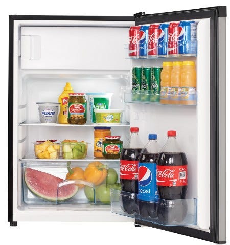 Danby 4.5 cu. ft. Compact Refrigerator with True Freezer DCR045B1BSLDB