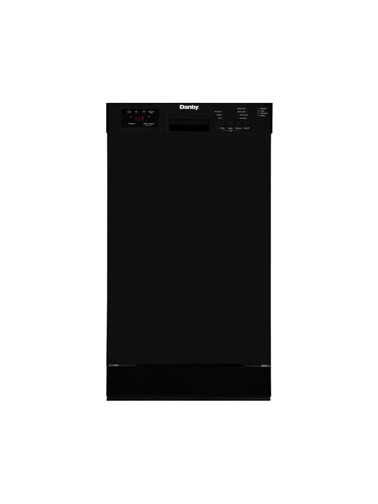 Danby 18″ Wide Built-in Dishwasher in Black DDW18D1EB
