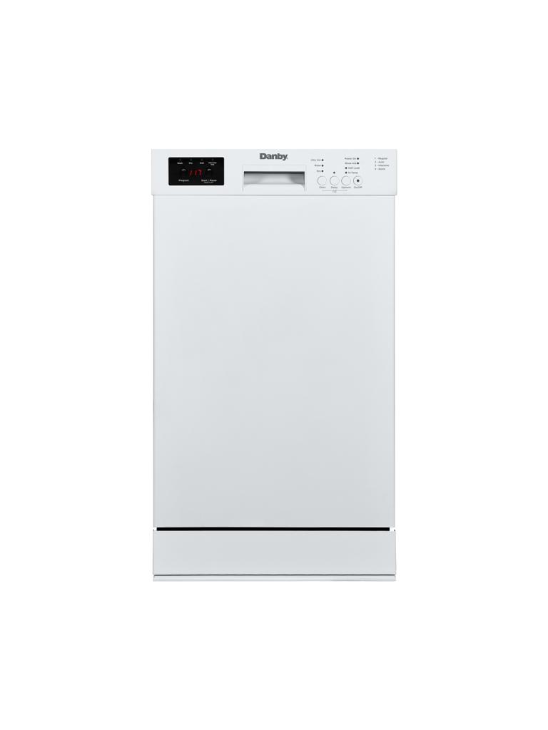 Danby 18″ Wide Built-in Dishwasher in White DDW18D1EW