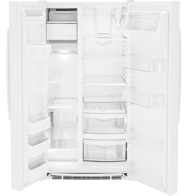 GE 25.3 Cu. Ft. Side-By-Side Refrigerator GSS25GGPWW