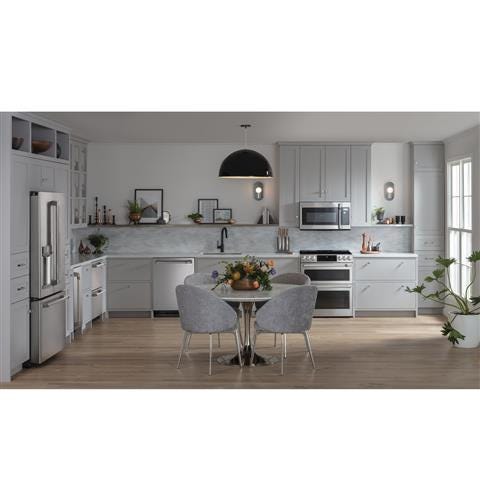 Café 30" Slide-In Front Control Induction and Convection Double Oven Range CHS950P2MS1