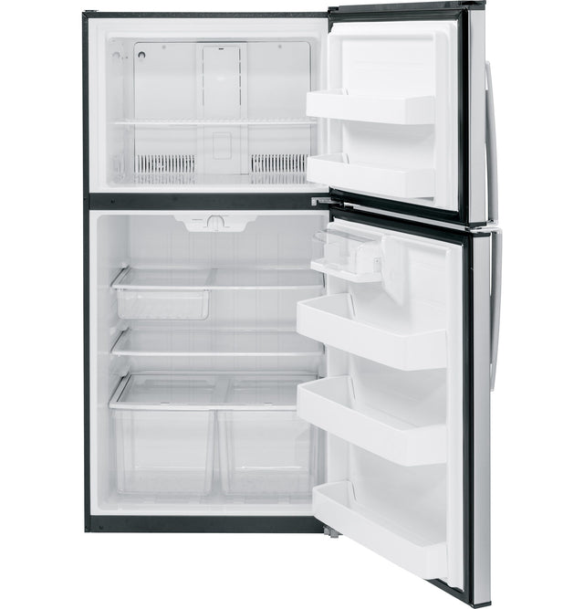 GE ENERGY STAR 21.1 Cu. Ft. Top-Freezer Refrigerator GTE21GSHSS
