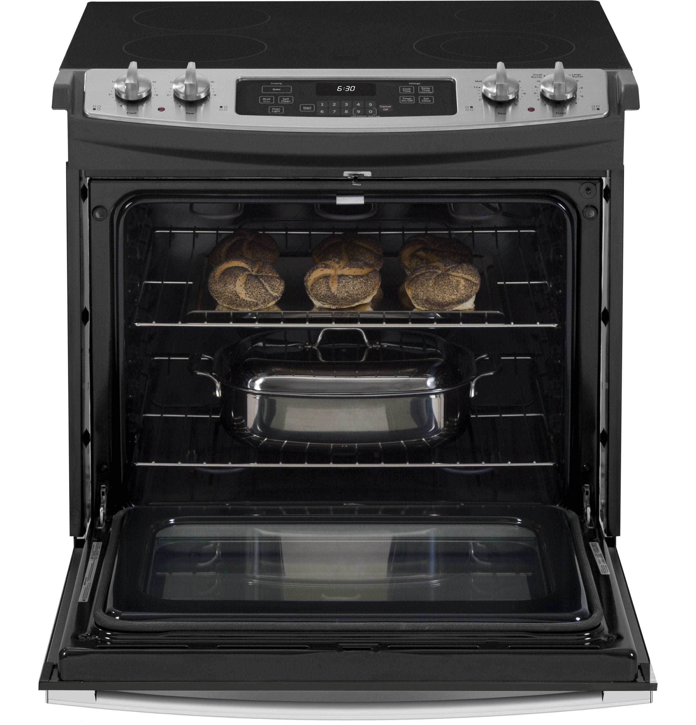 GE 30" DROP-IN ELECTRIC RANGE JD630STSS