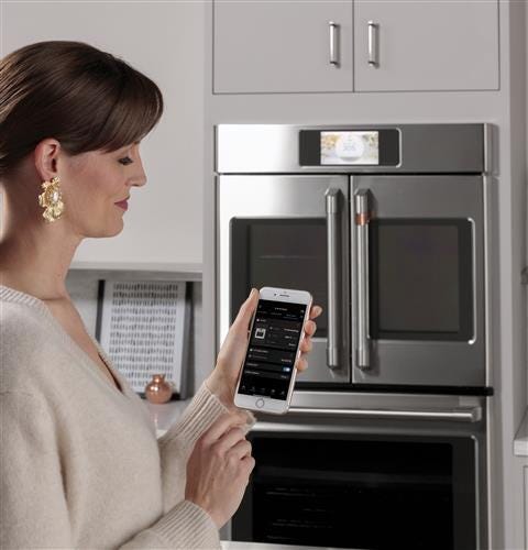 Café Professional Series 30" Smart Built-In Convection French-Door Double Wall Oven CTD90FP2NS1