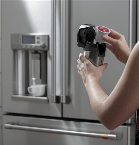 Café ENERGY STAR 27.8 Cu. Ft. French-Door Refrigerator with Keurig K-Cup Brewing System CFE28UP2MS1