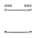 Café Front Control Gas Knobs and Handles - Brushed Stainless CXFCGHKPMSS