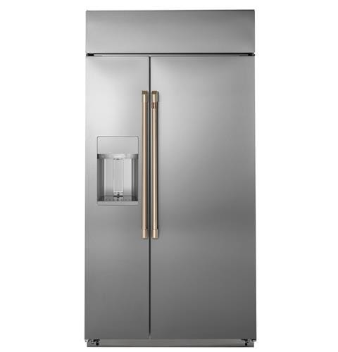 Café 48" Smart Built-In Side-by-Side Refrigerator with Dispenser CSB48YP2NS1