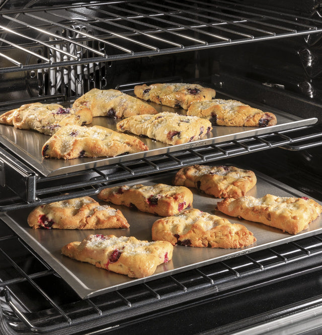 Café 30" Slide-In Front Control Gas Oven with Convection Range with Warming Drawer CGS700M2NS5