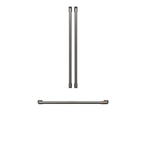 Café Refrigeration Handle Kit - Brushed Black CXLB3H3PMBT