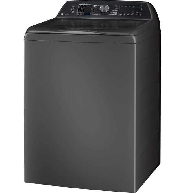 GE Profile 5.4 cu. ft. Capacity Washer with Smarter Wash Technology and FlexDispense PTW700BPTDG