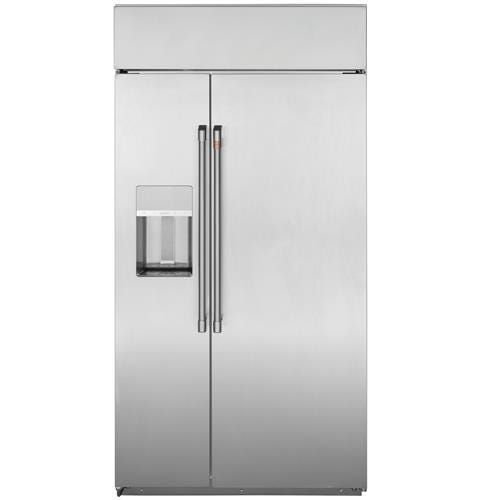 Café 48" Smart Built-In Side-by-Side Refrigerator with Dispenser CSB48YP2NS1