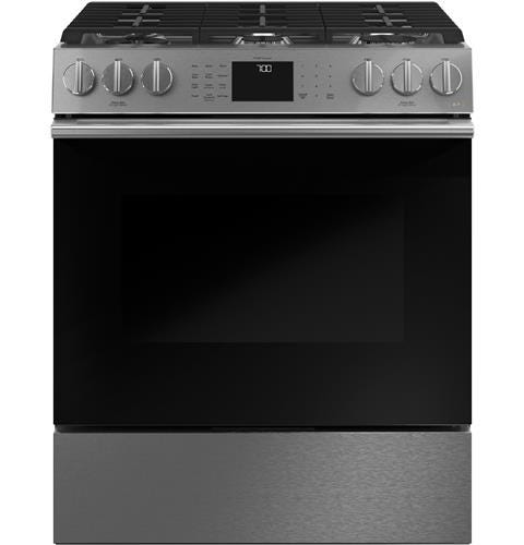 Café 30" Slide-In Front Control Gas Oven with Convection Range with Warming Drawer CGS700M2NS5
