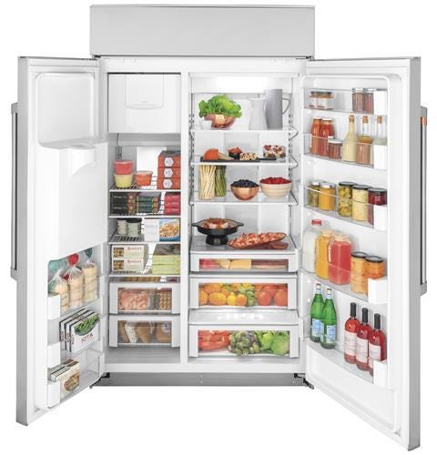 Café 48" Smart Built-In Side-by-Side Refrigerator with Dispenser CSB48YP2NS1