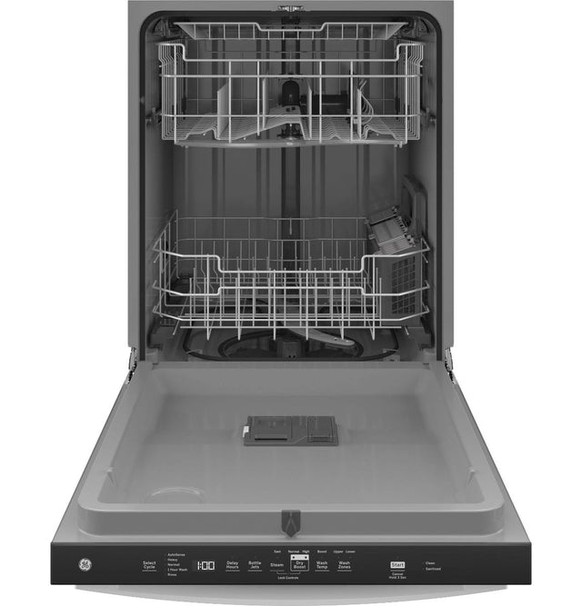 GE® ENERGY STAR® Top Control with Plastic Interior Dishwasher with Sanitize Cycle & Dry Boost GDT630PGRWW