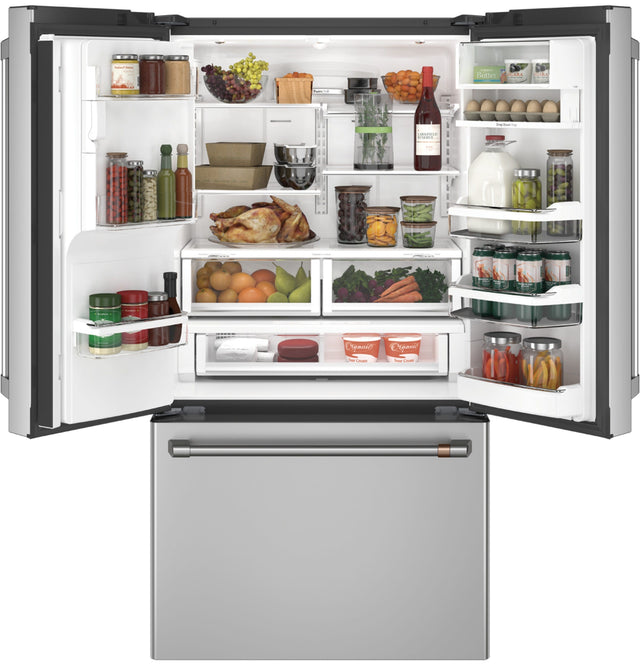 Café ENERGY STAR 22.2 Cu. Ft. Counter-Depth French-Door Refrigerator with Keurig K-Cup Brewing System CYE22UP2MS1