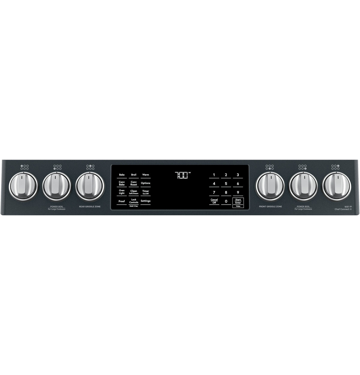 Café 30" Slide-In Front Control Gas Oven with Convection Range with Warming Drawer CGS700P3MD1