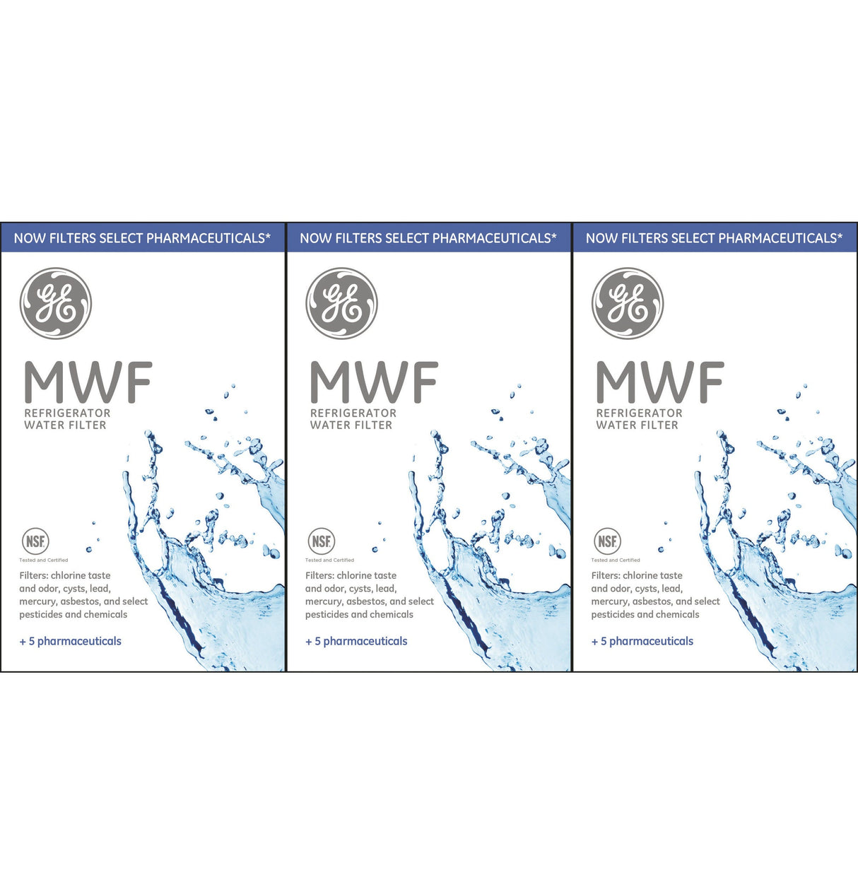 GE® Pharmaceutical Refrigerator Water Filter 3 Pack MWFP3PK