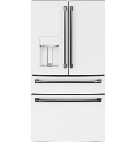 Café ENERGY STAR 27.8 Cu. Ft. Smart 4-Door French-Door Refrigerator CVE28DP4NW2