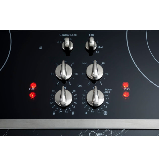 GE Profile 30" Downdraft Electric Cooktop PP9830SRSS