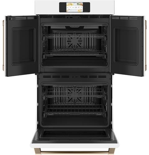 Café Professional Series 30" Smart Built-In Convection French-Door Double Wall Oven CTD90FP4NW2