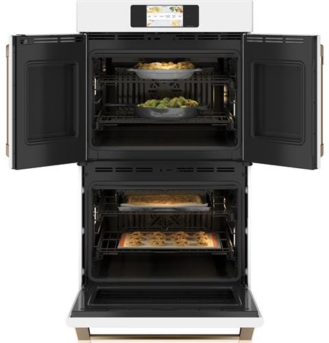 Café Professional Series 30" Smart Built-In Convection French-Door Double Wall Oven CTD90FP4NW2