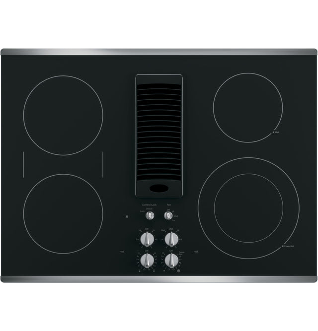 GE Profile 30" Downdraft Electric Cooktop PP9830SRSS