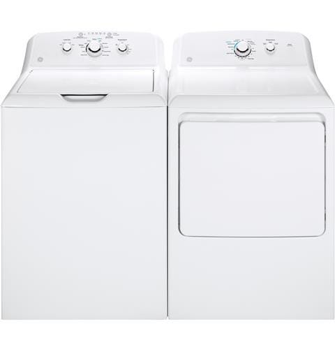 GE 6.2 cu. ft. capacity aluminized alloy drum electric dryer GTX33EASKWW