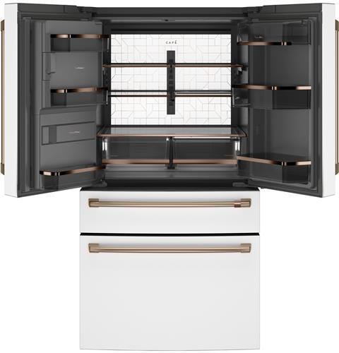 Café ENERGY STAR 27.8 Cu. Ft. Smart 4-Door French-Door Refrigerator CVE28DP4NW2