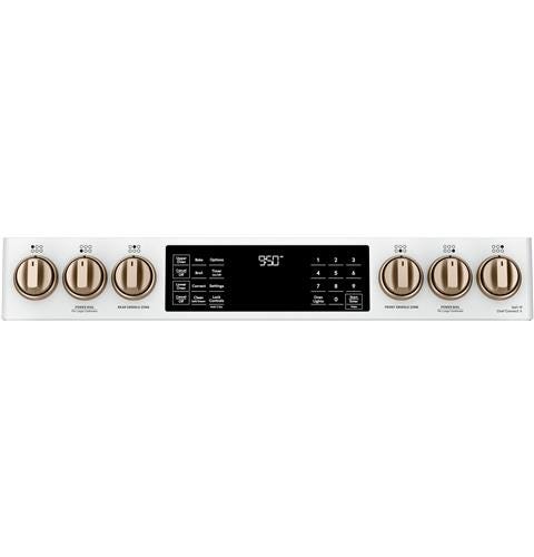 Café 30" Slide-In Front Control Dual-Fuel Double Oven with Convection Range C2S950P4MW2
