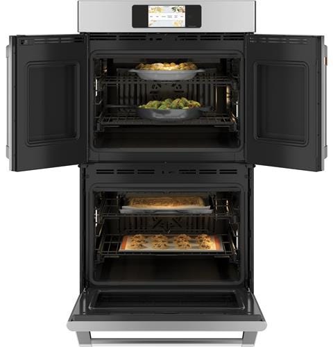 Café Professional Series 30" Smart Built-In Convection French-Door Double Wall Oven CTD90FP2NS1