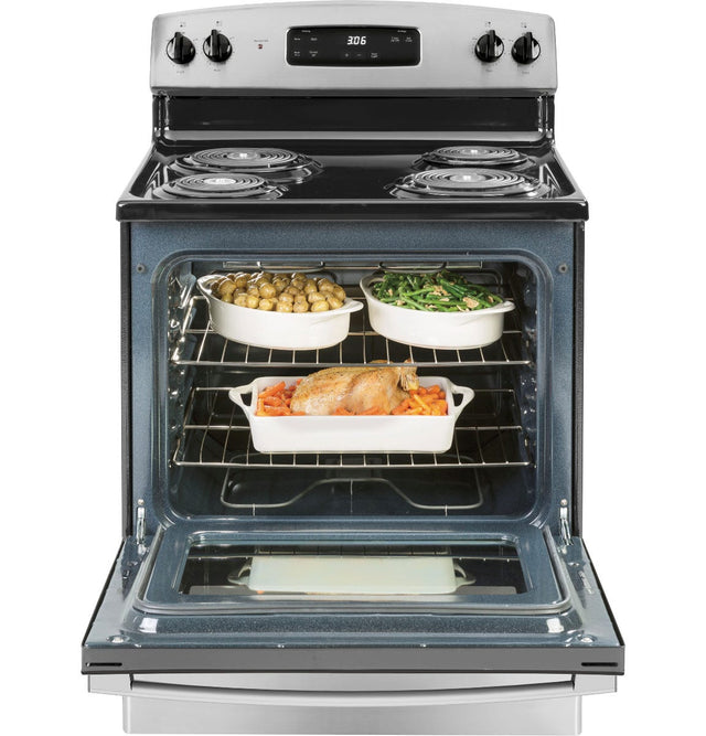 GE 30" Free-Standing Electric Range JBS360RTSS