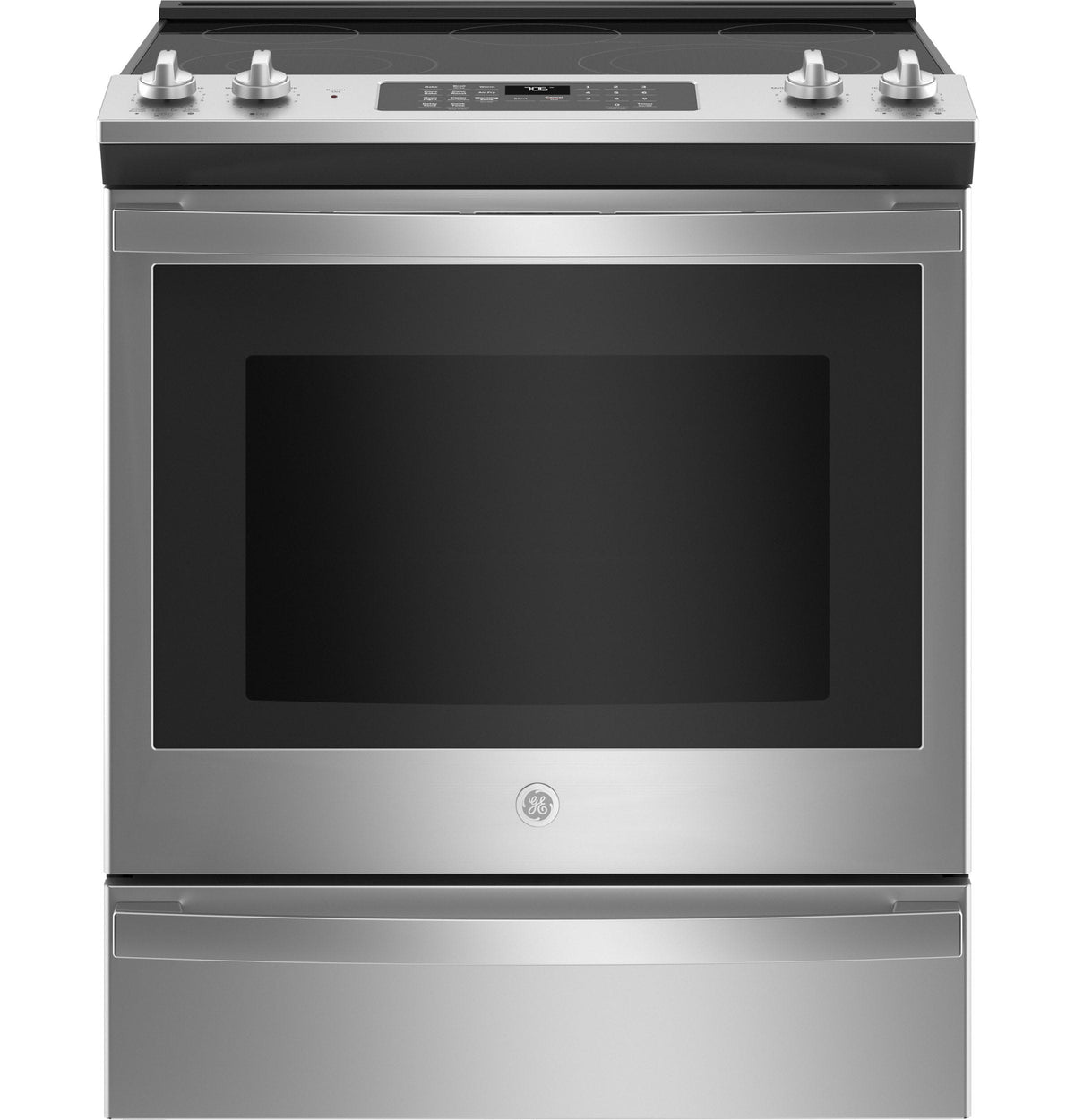 GE 30" Slide-In Electric Convection Double Oven Range JSS86SPSS