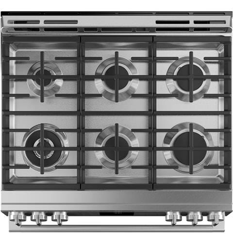 Café 30" Slide-In Front Control Gas Oven with Convection Range with Warming Drawer CGS700M2NS5