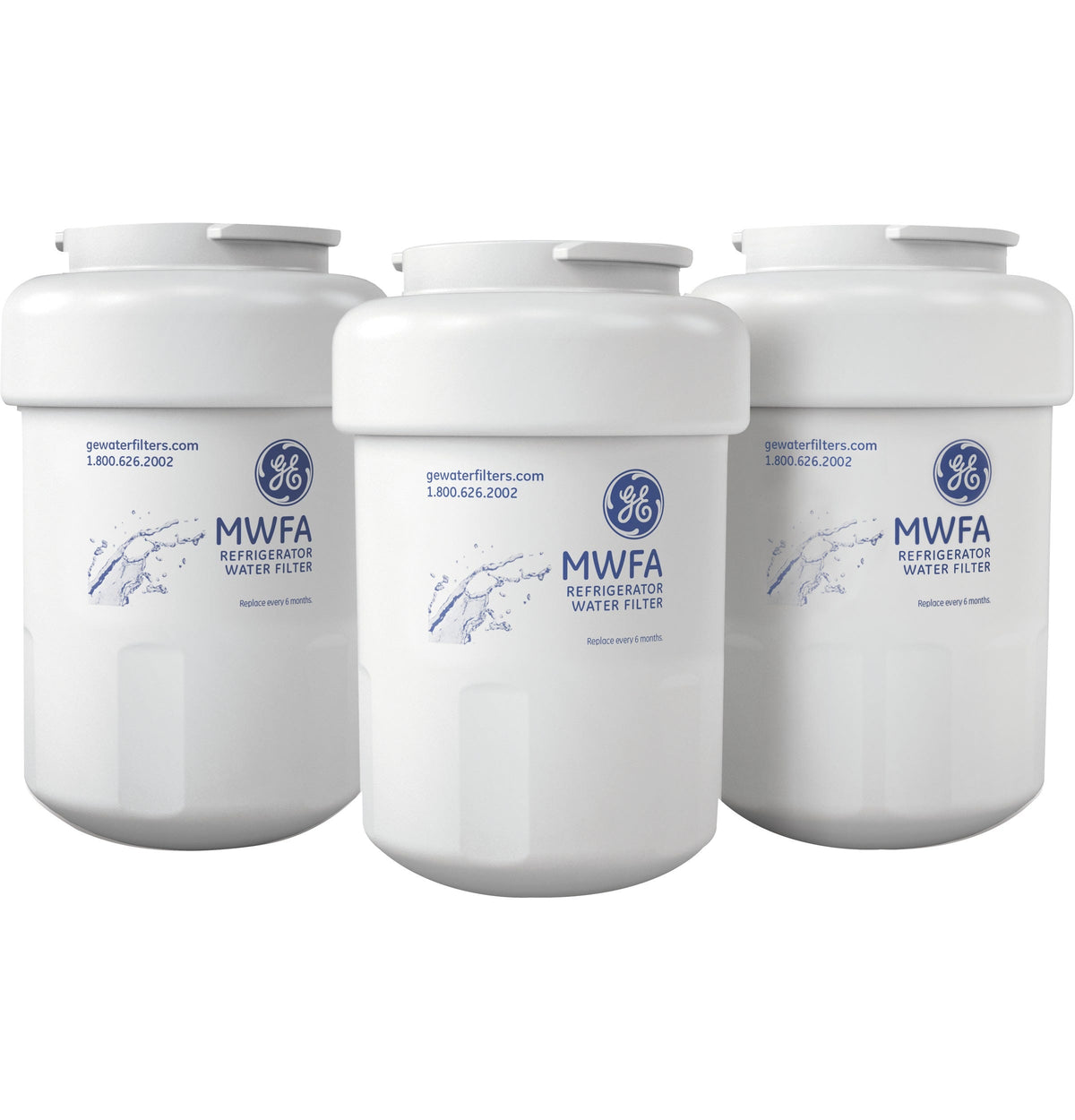 GE® Refrigerator Water Filter 3 Pack MWFA3PK
