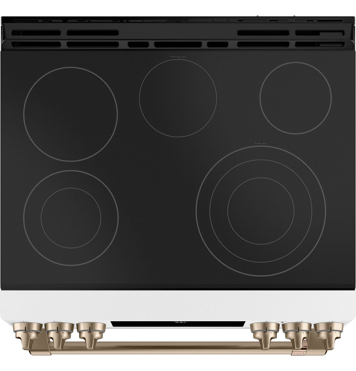 Café 30" Smart Slide-In, Front-Control, Radiant and Convection Range CES700P4MW2