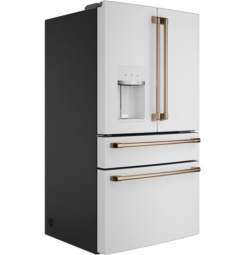 Café ENERGY STAR 27.8 Cu. Ft. Smart 4-Door French-Door Refrigerator CVE28DP4NW2