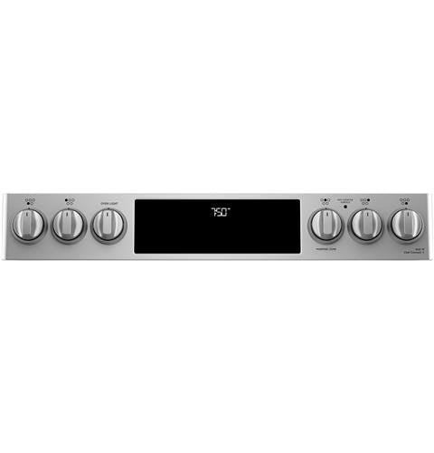 Café™ 30" Slide-In Front Control Radiant and Convection Double Oven Range CES750P2MS1