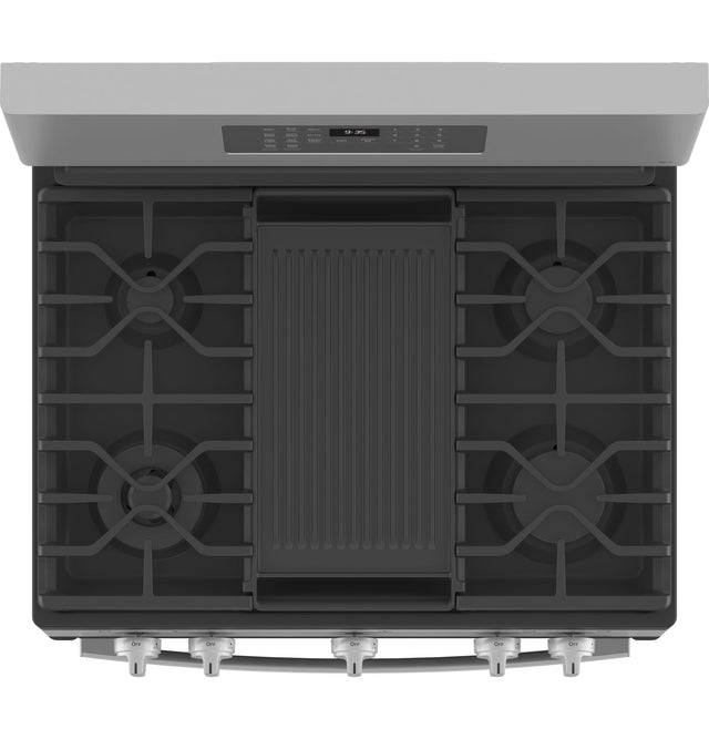 GE Profile 30 Inch Smart Freestanding Gas Range with 5 Burners PGB935YPFS