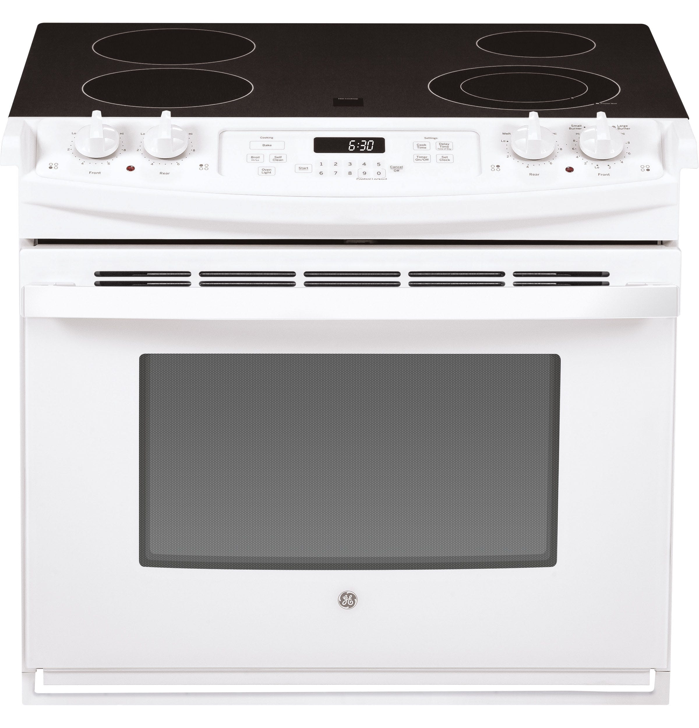 GE 30" DROP-IN ELECTRIC RANGE JD630DTWW